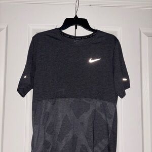 Nike Dri-FIT Running Division Tee in Dark Gray
